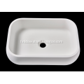 Matte pure acrylic countertop washbasin for hotel